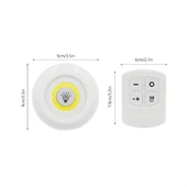 3'lü Uzaktan Kumandalı Pilli Yapışkanlı Kablosuz Led Spot Lambalar (5250) - 5