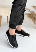 Tone Siyah Cilt Bağcıklı Spor Ayakkabı thumbnail 5