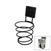 SİYAH - METAL FÖNLÜK FÖN MAKİNE ASKISI KARE MACUN YAPIŞKANLI10X11X15CM (5250) - 1