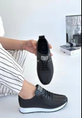 Fiert Siyah Cilt Bağcıklı Spor Ayakkabı thumbnail 2