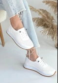 Tone Beyaz Cilt Bağcıklı Spor Ayakkabı thumbnail 1