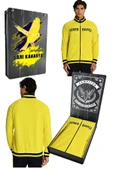 Fenerbahçe Sarı Tribün UV Baskılı Arma Detay Erkek Sweatshirt - 1