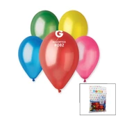 GM-110-82 METALİK - KARIŞIK BALON 11'' - 28CM - 100 PARÇA (5250) - 1