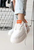 Chris Beyaz Cilt Tcu Detaylı Bağcıklı Spor Ayakkabı thumbnail 1