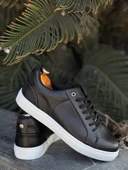 KB-BX1 Siyah Cilt Yüksek Beyaz Taban Günlük Erkek Ayakkabı thumbnail 9