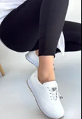 Finna Beyaz Cilt Bağcıklı Spor Ayakkabı thumbnail 2