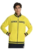 Fenerbahçe Sarı Tribün UV Baskılı Arma Detay Erkek Sweatshirt - 3