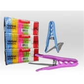 PLASTİK ORKİDE MANDAL 144 PARÇA (5250) - 1