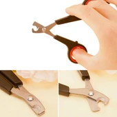 Evcil Hayvan Tırnak Makası Ve Törpü Seti Manikür Pedikür Pati Bakım Aleti Kaymaz Sap (5250) - 1