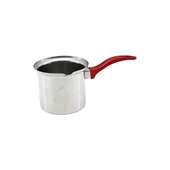 NO-4  ÇELİK CEZVE  KIRMIZI KULP (5250) - 1