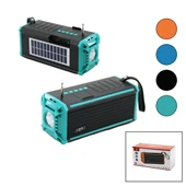 J-İPOK P-520 HASUBA HS-293 FENERLİ SOLAR PANELLİ - USB ŞARJLI BLUETOOTH FM RADYO MP3 USB - TF PLAYER 8W (5250) - 1