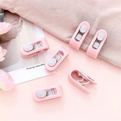 4 Adet İğnesiz Yorgan Çarşaf Ve Perde Tutucu Sabitleyici Kaydırmaz Örtü Düzenleyici Klips (5250) - 5