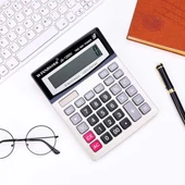 12 Haneli Geniş LCD Ekran, Pilli Büyük Düğmeli Hesap Makinesi (5250) - 3