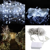 100 Ledli 8 Fonksiyonlu 10 Metre Led Aydınlatma Dekor Lambası (beyaz) (5250) - 9
