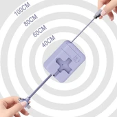 Cep Tipi Telefon Tutuculu Makaralı Uzayıp Kısalabilen 3'ü 1 Arada USB Şarj Kablosu (5250) - 5