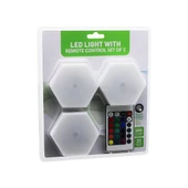 3PCS - ALTIGEN - RGB KUMANDALI - PİLLİ - DOKUNMATİK LAMBA SETİ 6 LED (5250) - 1