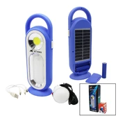 3IN1SOLAR - PİLLİ - USB ŞARJLI - FENER IŞILDAK POWERBANK LED - COB - SEYYAR AMPUL (5250) - 1