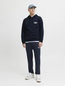 Jack Jones Mokoto Kapüşonlu Logo Regular Fit Erkek Sweat 12278606 thumbnail 3