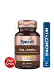 Dynavit Mag Complex 200mg Magnezyum Kompleks 3lü Form (Malat-Sitrat-Bisglisinat) 60 Tab - Magnesium Complex thumbnail 1