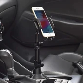 Teleskopik Araç Bardak Yerine Giren Telefon Tutucu (5250) - 3