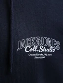 Jack Jones Mokoto Kapüşonlu Logo Regular Fit Erkek Sweat 12278606 thumbnail 7