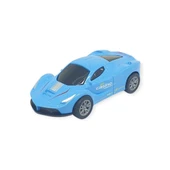 Çek Bırak Metal Küçük Arabalar 8 cm - SH40031 - Mavi thumbnail 1