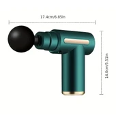 4 Masaj Başlıklı Titreşim, Şarj Edilebilir Küçük Masaj Aleti,Masaj Tabancası (5250) - 3