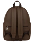 Yuga Suni Deri Dört Gözlü Sırt Çantası Kahverengi thumbnail 2