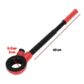 Manuel Diş Açma Pafta Kafası Tutucu 11/4" Boru Yedek Kolu Uzun Sap Çek Çevir Bırak Sağa Sola Dönerli thumbnail 6