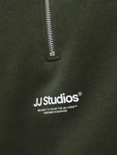 Jack Jones Soho Relax Fit Yaka Fermuarlı Erkek Sweat 12278793 thumbnail 8