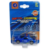 Çek Bırak Metal Küçük Arabalar 8 cm - SH40031 - Mavi thumbnail 5