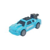 Çek Bırak Metal Küçük Arabalar 8 cm - SH40031 - Turkuaz thumbnail 1