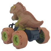 Sürtmeli Dinazor Arabalar 2'li - 12 cm - Stegosaurus & Parasaurolophus thumbnail 4