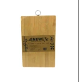 AHŞAP KOYU BAMBU KESİM PANOSU METAL KULPLU 18X28CM (5250) - 1