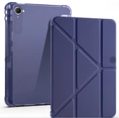 Redmi Pad K 8.8 inç Uyumlu Kalem Bölmeli Uyku Modlu Katlanabilir Trifolding Tablet Kılıfı thumbnail 19