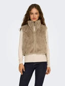 Only Dana Faux Fur Polar Kadın Yelek 15348986 thumbnail 1