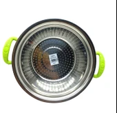 PLASTİK RENKLİ KULP METAL SEPET SÜZGEÇ 26CM. (5250) - 1