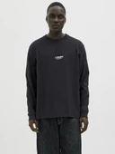 Jack Jones Soho Bisiklet Yaka Relax Fit Erkek Sweat 12278788 thumbnail 1