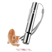 Usb İle Şarj Edilebilen 3In 1 Kırmızı Işık +Beyaz Led Meşale Işık + Uv El Feneri Kedi Lazeri (5250) - 1