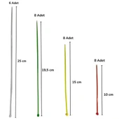 30 Parça Plastik Kablo Kelepçe Seti Kablo Düzenleyici Bağlama Bantları (5250) thumbnail 5