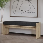 Pearl Bench – Modern Tasarım Antre, Mutfak, Yatak Odası, Balkon Oturma Bankı, Kolay Kurulum, Safir Meşe - 6