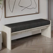 Pearl Bench – Modern Tasarım Antre, Mutfak, Yatak Odası, Balkon Oturma Bankı, Kolay Kurulum, Traverten Desen - 1