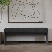 Pearl Bench – Modern Tasarım Antre, Mutfak, Yatak Odası, Balkon Oturma Bankı, Kolay Kurulum, Antrasit - 2