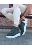 aradimtaradim Wagoon WG032 Haki Bağcıklı Sneakers  Yarım Bilek Bot thumbnail 3