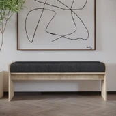 Pearl Bench – Modern Tasarım Antre, Mutfak, Yatak Odası, Balkon Oturma Bankı, Kolay Kurulum, Safir Meşe - 3