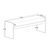 Pearl Bench – Modern Tasarım Antre, Mutfak, Yatak Odası, Balkon Oturma Bankı, Kolay Kurulum, Traverten Desen - 5
