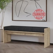 Pearl Bench – Modern Tasarım Antre, Mutfak, Yatak Odası, Balkon Oturma Bankı, Kolay Kurulum, Safir Meşe - 1