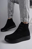 TB Terzi Bey Tb207 Oslo Bağcıklı Süet Erkek Günlük Spor Bot St - Siyah thumbnail 2