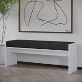 Pearl Bench – Modern Tasarım Antre, Mutfak, Yatak Odası, Balkon Oturma Bankı, Kolay Kurulum, Beyaz - 3