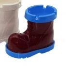 Bot Tasarımlı Kokusuz Küllük Bordo Mavi Plastik Bordo Asimetrik TR - 1